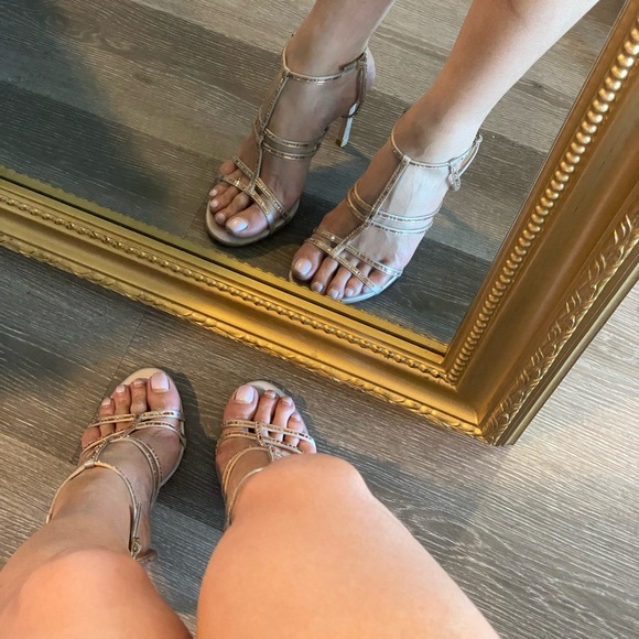 Pelle Moda Crystal Embellished Heels - Size 8 - Picture 3 of 15